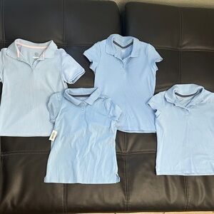 Old Navy & Wonder Nation Kids light Blue Polo Shirts